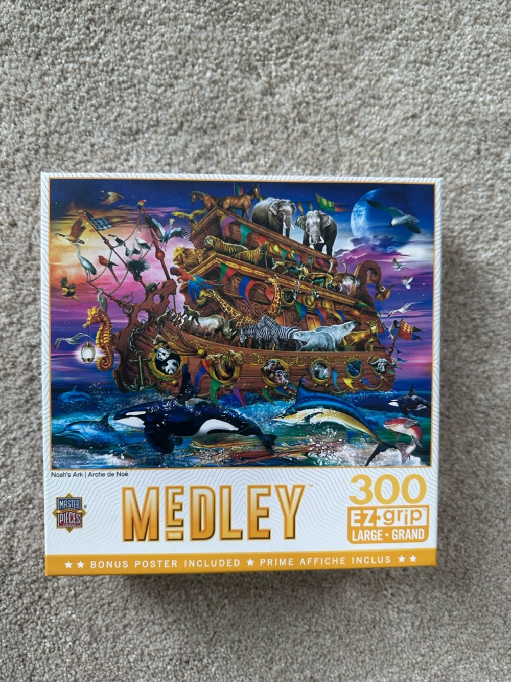 Medley 300-Piece EZ-Grip Puzzle - Colorful Noah's Ark Artwork